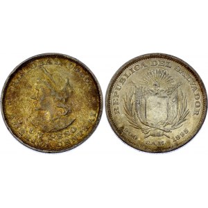 El Salvador 1 Peso 1895 C.A.M.