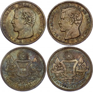 Guatemala 2 x 4 Reales 1865 - 1867 R