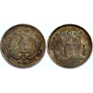 Honduras 25 Centavos 1898 Overdate