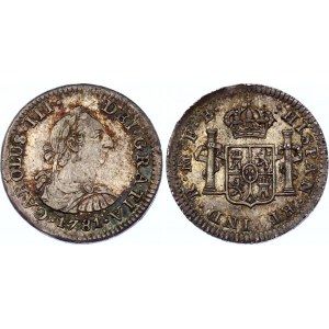 Mexico 1/2 Real 1781 FF