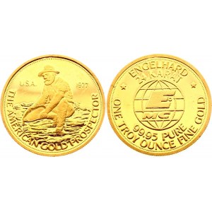 United States Engelhard Gold Medal The American Gold Prospector 1977