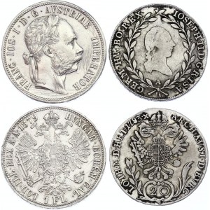 Austria 20 Kreuzer & 1 Florin 1783 - 1879