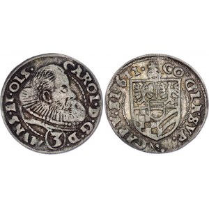 Bohemia Silesia 3 Kreuzer 1611