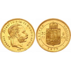 Hungary 8 Forint / 20 Francs 1874 KB