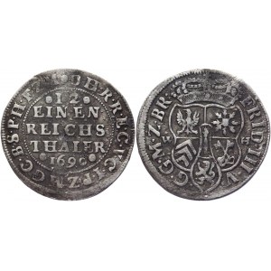 German States Cleves 1/12 Taler 1690 WH