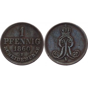 German States Hannover Pfennig 1860 B