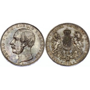 German States Hannover 2 Thaler / 3-1/2 Gulden 1854 B