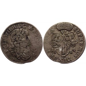 German States Prussia 6 Groscher 1684