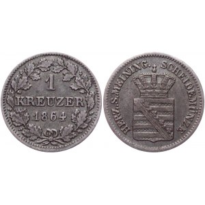 German States Saxe-Meiningen 1 Kreuzer 1864