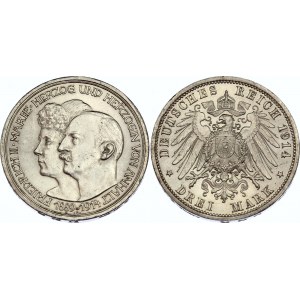 Germany - Empire Anhalt 3 Mark 1914 A