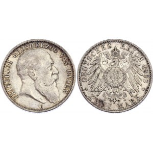 Germany - Empire Baden 2 Mark 1903 G
