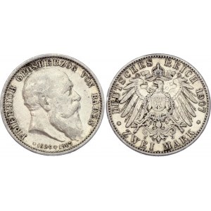 Germany - Empire Baden 2 Mark 1907 G