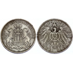 Germany - Empire Hamburg 2 Mark 1900 J