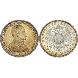 Germany - Empire Prussia 5 Mark 1913 A