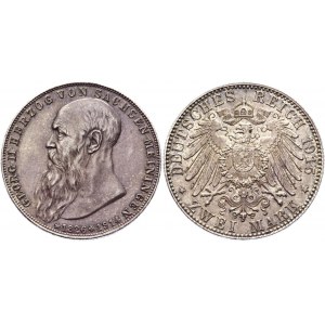 Germany - Empire Saxe-Meiningen 2 Mark 1915