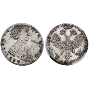 Russia Chervonets / Ducat 1706 Novodel R2 PCGS MS63