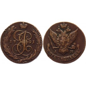 Russia 5 Kopeks 1791 AM