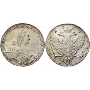 Russia 1 Rouble 1774 СПБ ФЛ