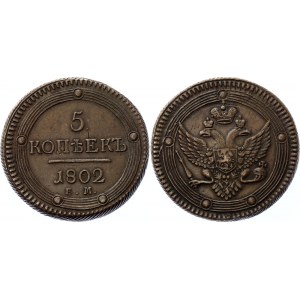 Russia 5 Kopeks 1802 EM