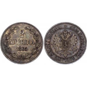 Russia - Finland 2 Markkaa 1865 S
