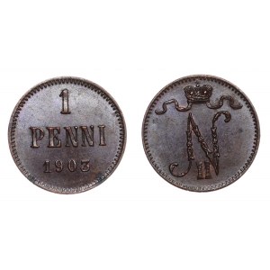 Russia - Finland 1 Penni 1903 Small 3