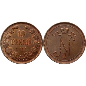 Russia - Finland 10 Pennia 1914