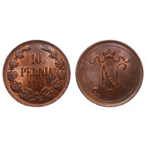 Russia - Finland 10 Pennia 1916