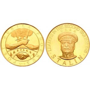 Russia - USSR Gold Medal Leaders in the WWII - USSR - STALIN 1939-1945 Extremely Rare! Made in Italy!