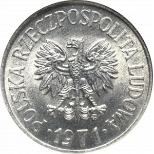 Peoples Republic of Poland, 20 groschen 1971 GCN MS68