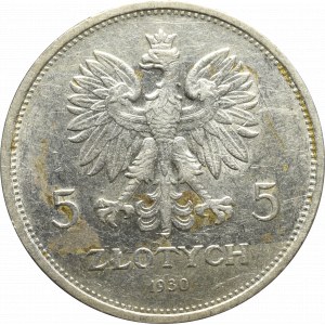 II Republic of Poland, 5 zloty 1930 November uprising