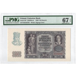 GG, 20 złotych 1940 B - PMG 67EPQ