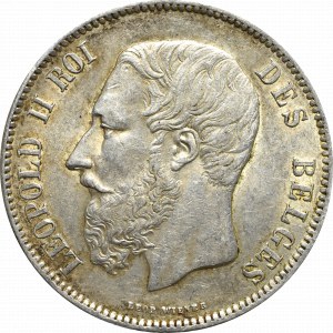 Belgia, 5 franków 1871