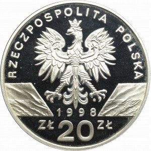 III RP, 20 złotych 1998 Ropucha Paskówka