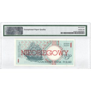 IIIRP, 1 złoty 1990 - C - PMG 67 EPQ