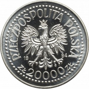 III RP, 20.000 zloty 1994 Sigismund I the Old - Specimen Ni