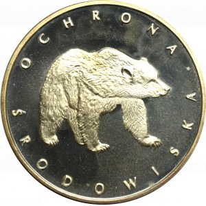 PRL, 100 złotych 1983 Ochrona Środowiska - Niedźwiedź