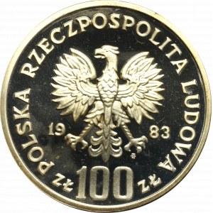 PRL, 100 złotych 1983 Ochrona Środowiska - Niedźwiedź