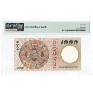 PRL, 1000 złotych 1965 S - PMG 67EPQ