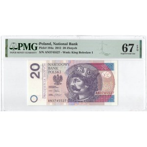 IIIRP, 20 złotych 2012 - PMG 67EPQ