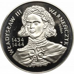 III RP, 200.000 złotych 1992 Władysław III Warneńczyk - popiersie próba Ni