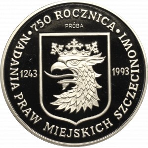 III RP, 200.000 złotych 1993 750 Rocznica Nadania Praw Miejskich Szczecinowi - Próba Ni