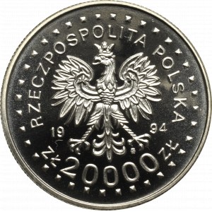 III RP, 20 000 zł 1994 200th Anniversary of the Kościuszko Uprising - Specimen Ni
