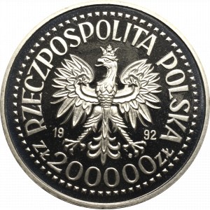 III Republic of Poland, 200.000 zloty 1992 Sevilla - Specimen Ni