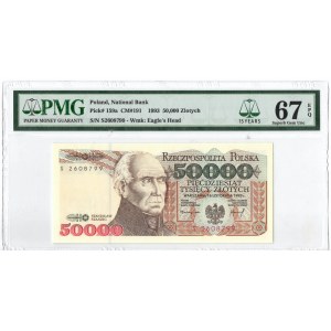 50.000 złotych 1993 S - PMG 67EPQ