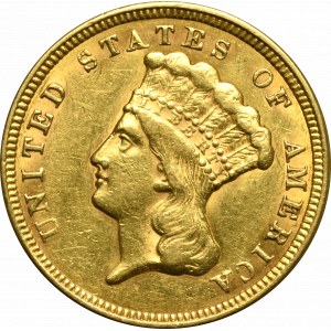 USA, 3 dollars 1856