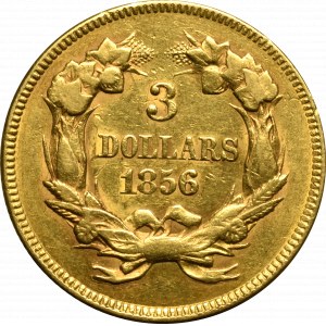 USA, 3 dollars 1856