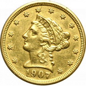 USA, 2-1/2 dollar 1907