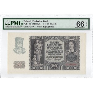 GG, 20 złotych 1940 K - PMG 66EPQ