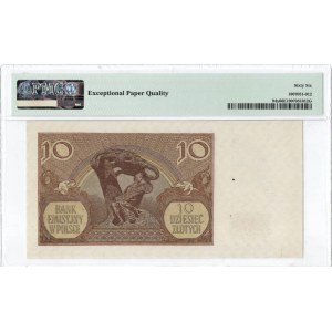 GG, 10 złotych 1940 L WWII London Counterfeit - PMG 66EPQ