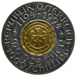 Austria, 1.000 szylingów 1994 - 800 lat mennictwa